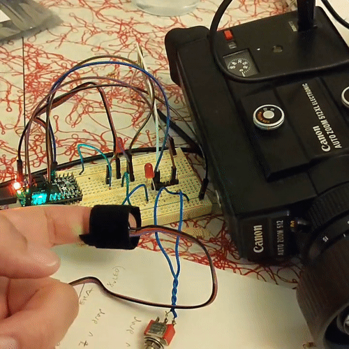 heartrate activated shutter trigger